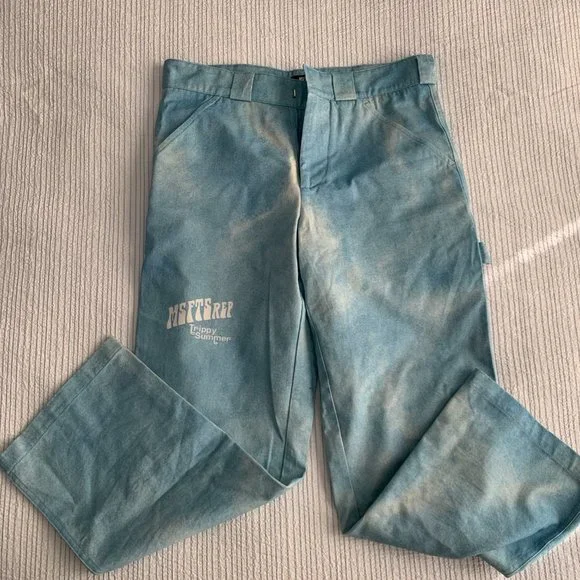 MSFTSrep acid-wash flared trousers - Picture 5 of 5